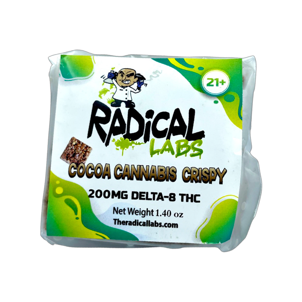 200 mg Delta 8 THC Cocoa Cannabis Crispy Cereal Bar