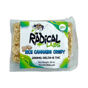 
                  
                    Load image into Gallery viewer, 200 mg Delta 8 THC Rice Cannabis Crispy Cereal Bar
                  
                