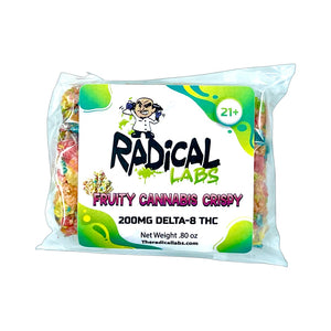 
                  
                    Load image into Gallery viewer, 200 mg Delta 8 THC Fruity Cannabis Crispy Cereal Bar
                  
                