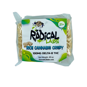 
                  
                    Load image into Gallery viewer, 100 mg Delta 8 THC Rice Cannabis Crispy Cereal Bar
                  
                